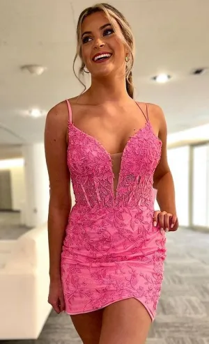 2023 Sexy Lace Homecoming Dress PC1141