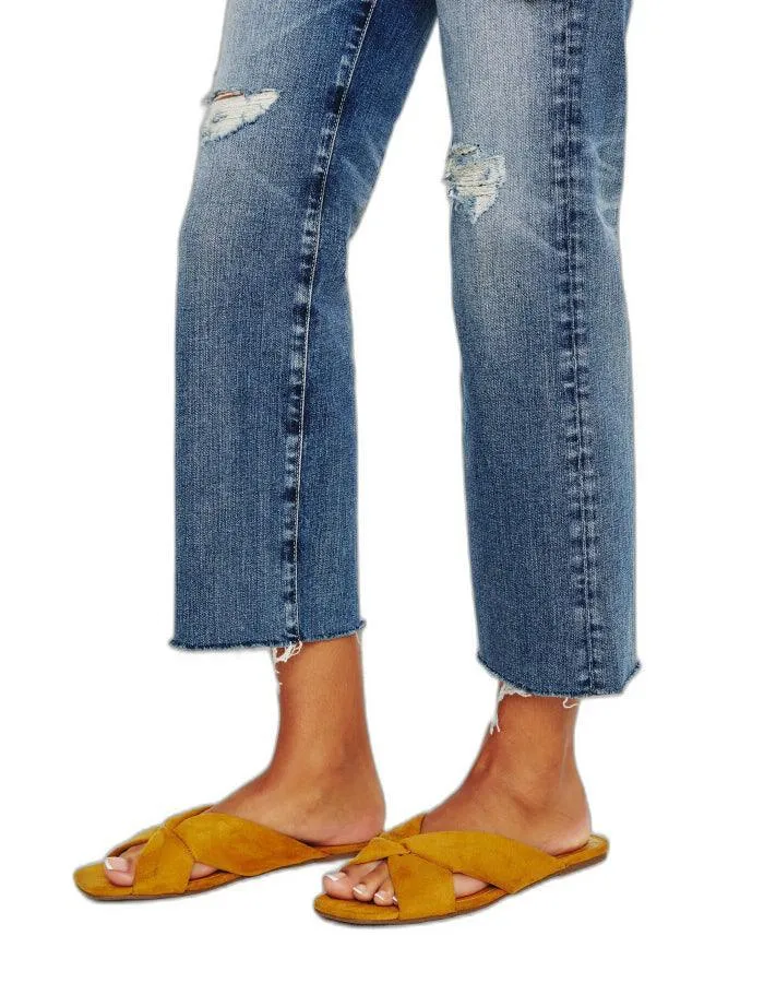 AG Jeans Kinsley High Rise Crop Flared Jeans