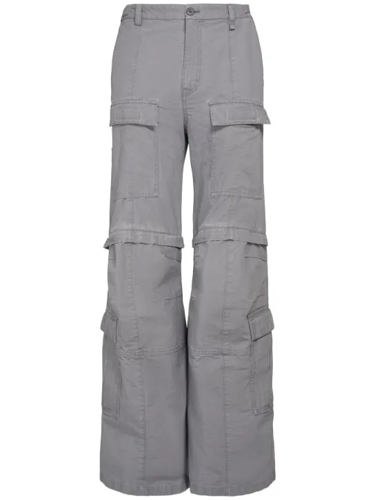 Balenciaga   Flared cotton cargo pants 