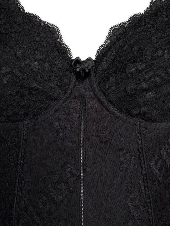 Balenciaga   Stretch lace lingerie mini dress 