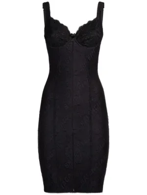 Balenciaga   Stretch lace lingerie mini dress 