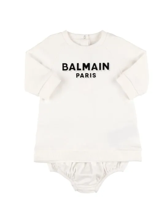 Balmain   Organic cotton dress w/diaper cover 