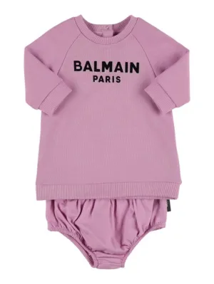 Balmain   Organic cotton dress w/diaper cover 