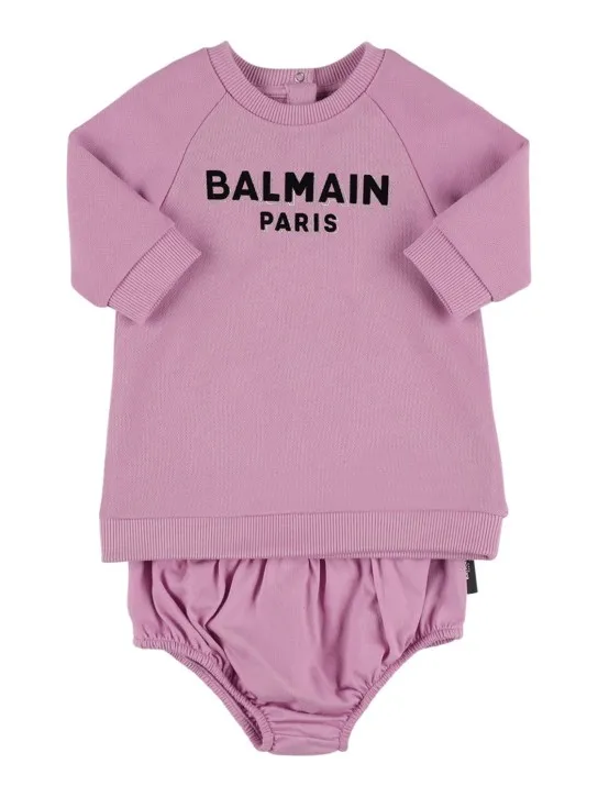 Balmain   Organic cotton dress w/diaper cover 