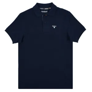 Barbour Tartan Pique Polo Shirt - Navy / Dress