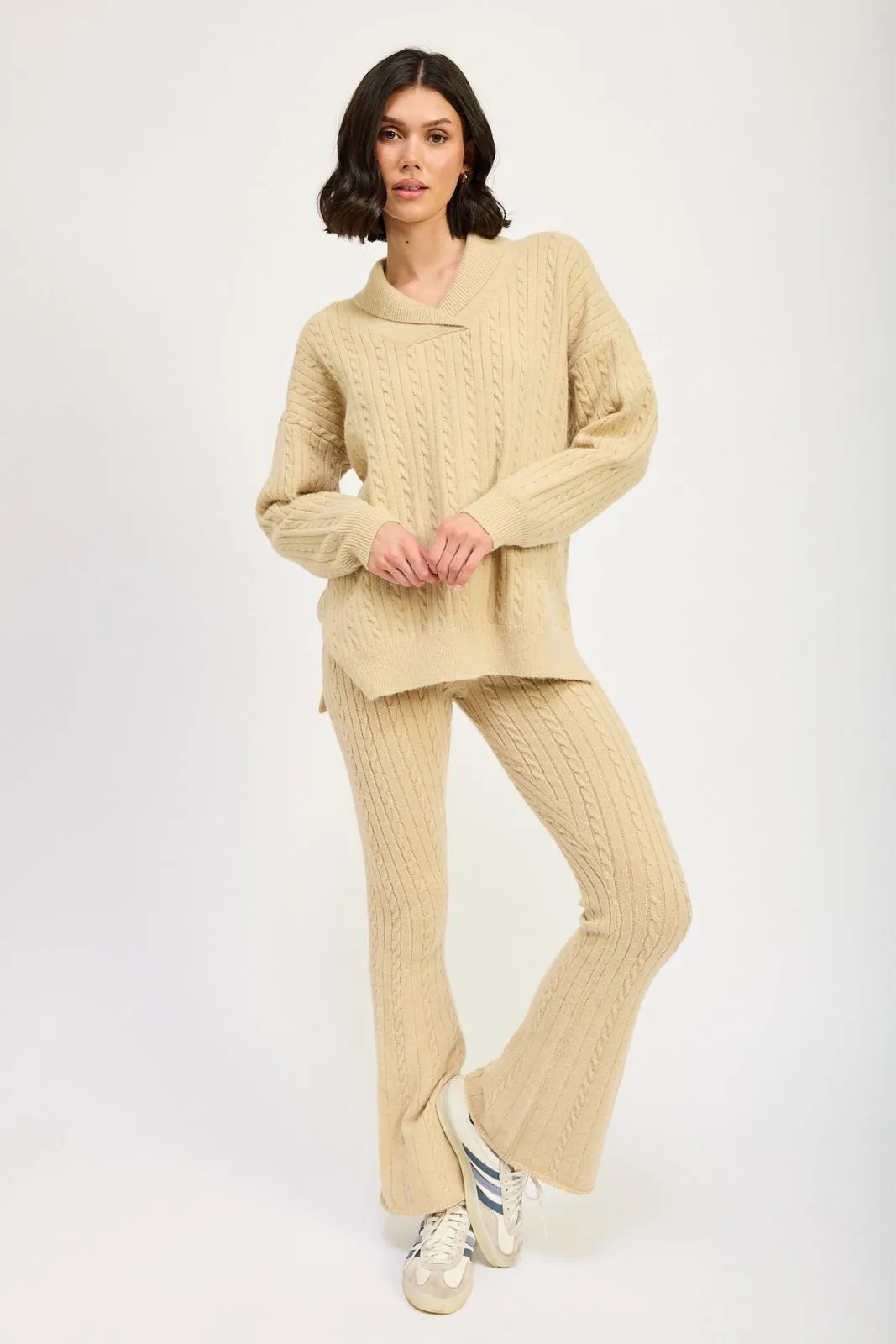 Belle Cable Knit Pants