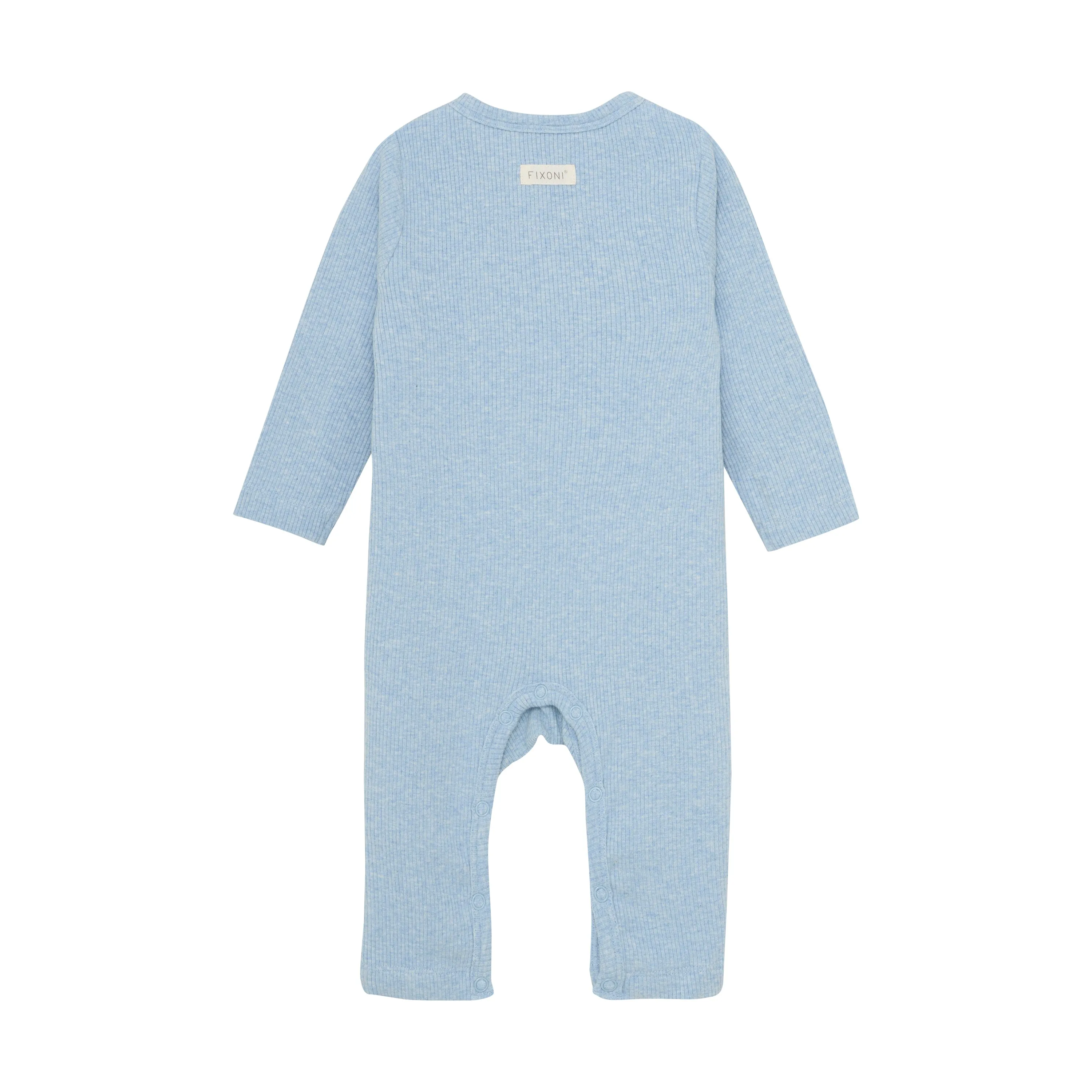 Blue Fog Ribbed Romper