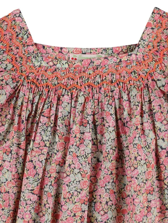 Bonpoint   Printed cotton dress w/ embroidery 