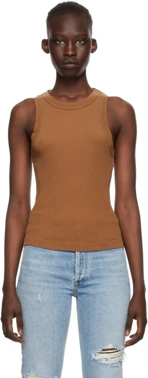 Citizens of Humanity Brown Rib Isabel Tank Top