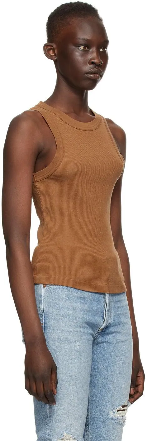 Citizens of Humanity Brown Rib Isabel Tank Top