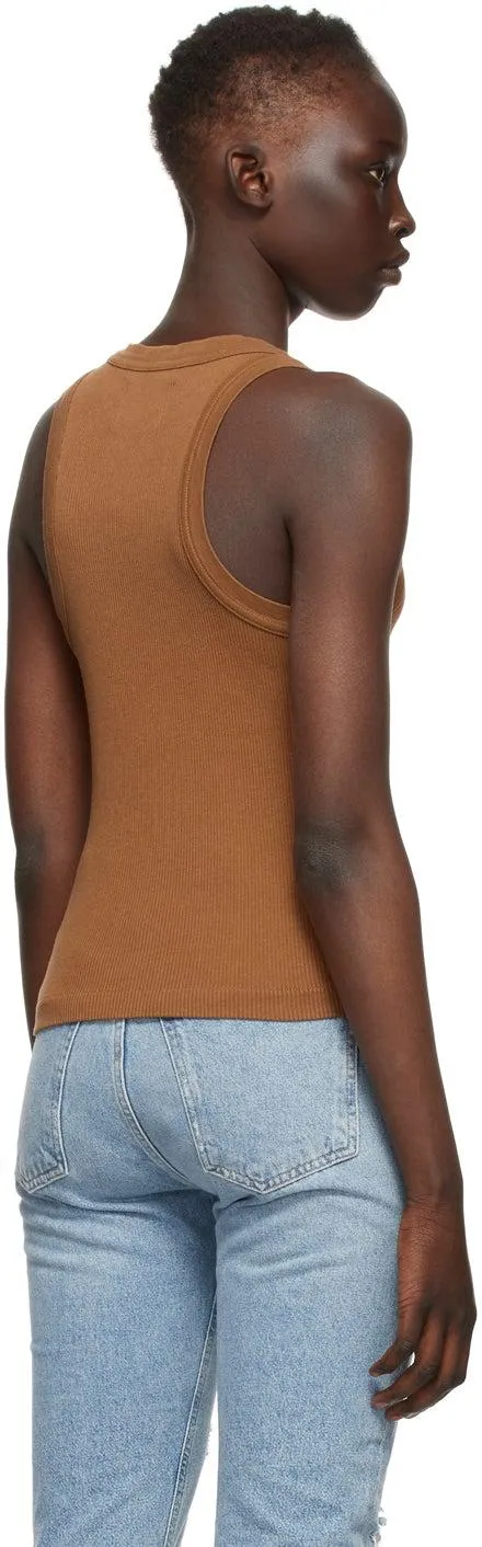 Citizens of Humanity Brown Rib Isabel Tank Top
