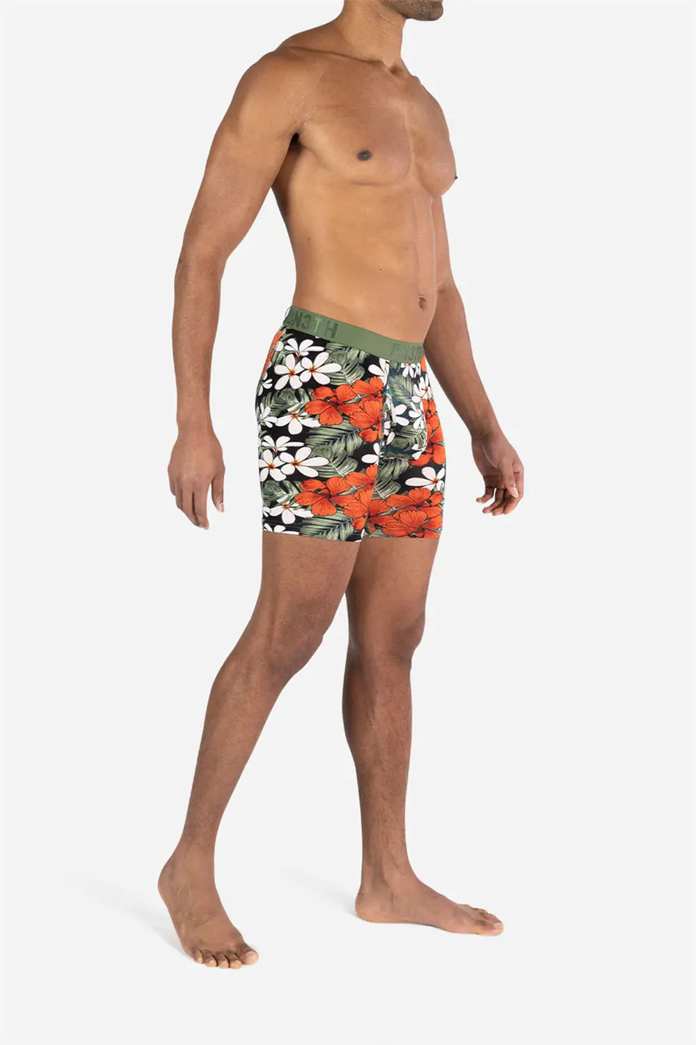 CLASSIC BOXER BRIEF WITH FLY Hibiscus Paradise Indo