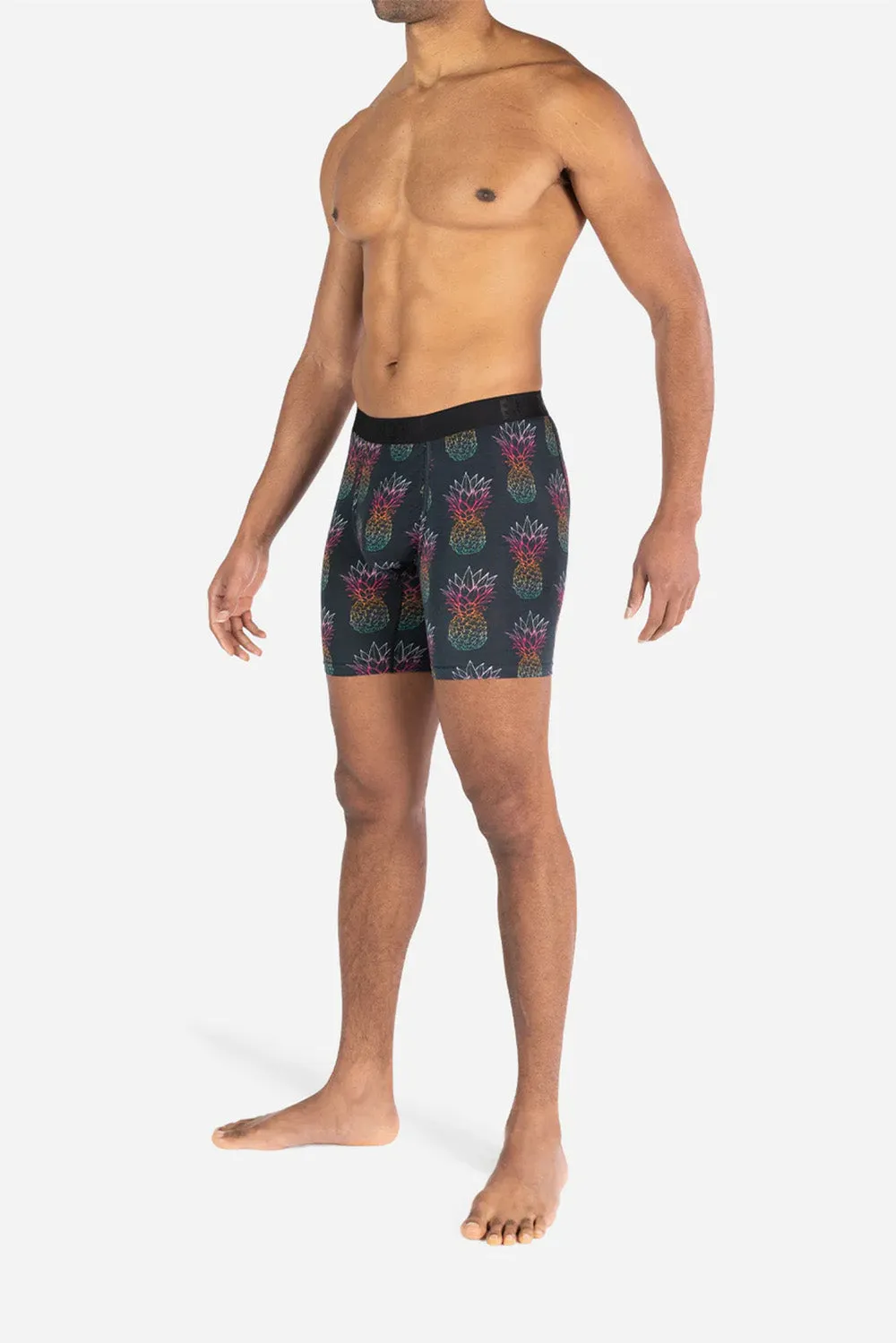 CLASSIC BOXER BRIEF WITH FLY Pineapple Fade Black