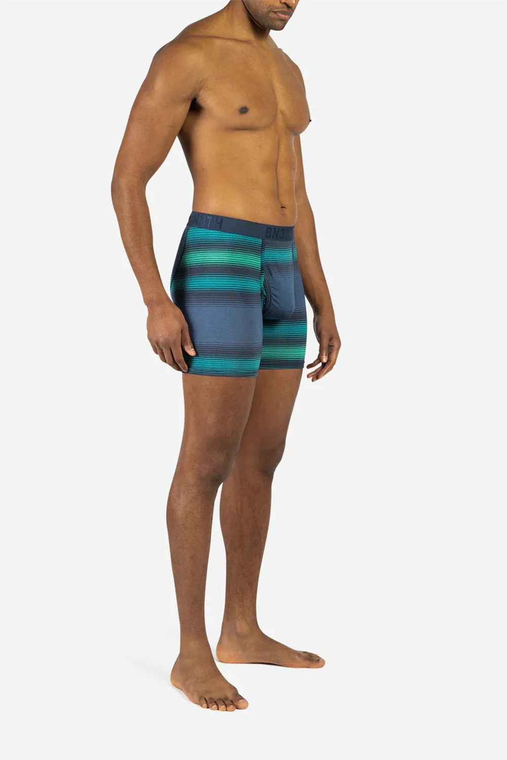 CLASSIC BOXER BRIEF WITH FLY Rhythm Stripe Navy