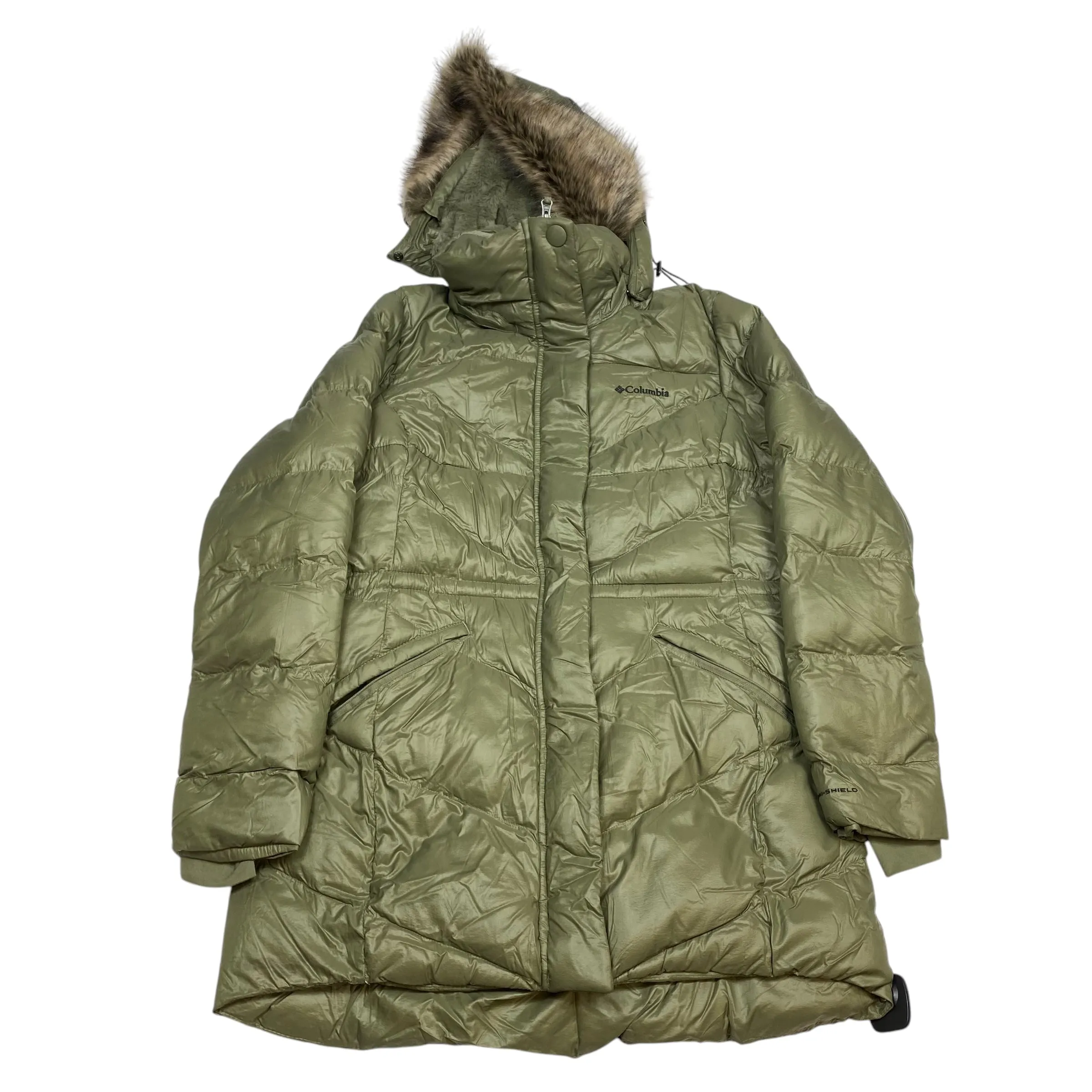 Coat Puffer & Quilted By Columbia In Green, Size: L