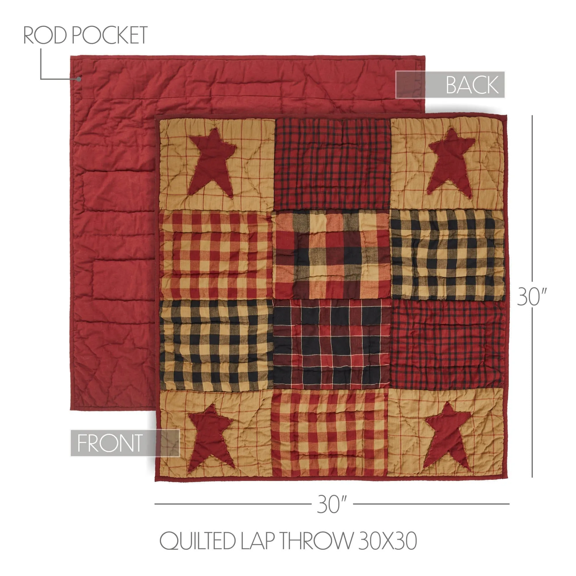 Connell Quilted Lap Throw 30x30"