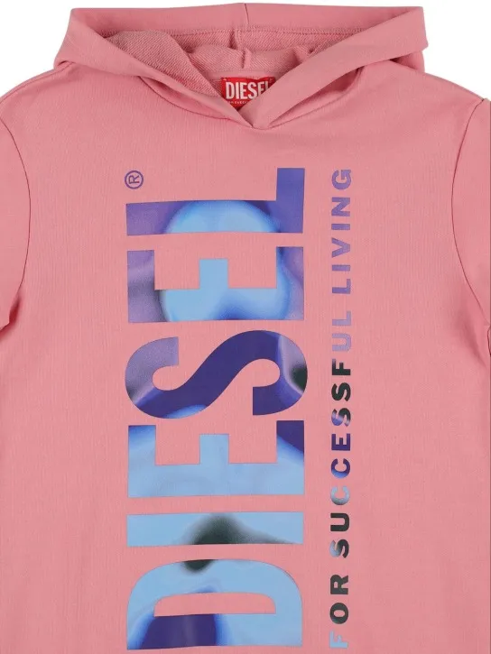 Diesel Kids   Hooded cotton sweat dress 