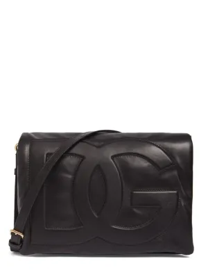 Dolce&amp;Gabbana   Medium Logo soft nappa shoulder bag 