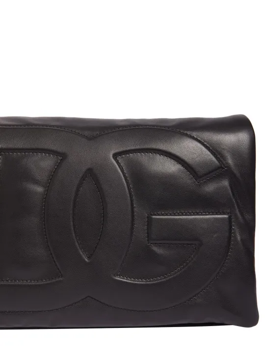 Dolce&amp;Gabbana   Medium Logo soft nappa shoulder bag 