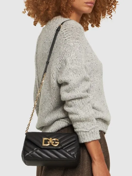 Dolce&amp;Gabbana   Small quilted leather shoulder bag 