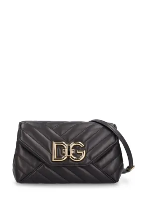 Dolce&amp;Gabbana   Small quilted leather shoulder bag 
