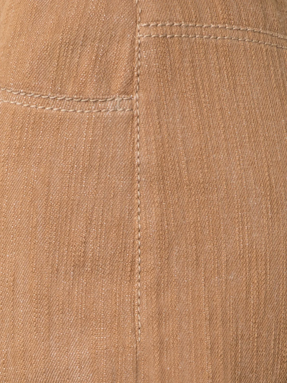 Flared Cotton Wool Denim Pants