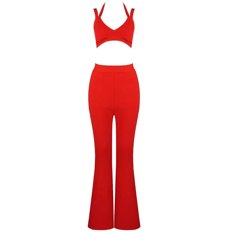 Flared Pant Bandage Yacht Suit