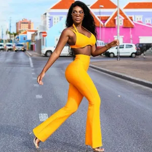 Flared Pant Bandage Yacht Suit