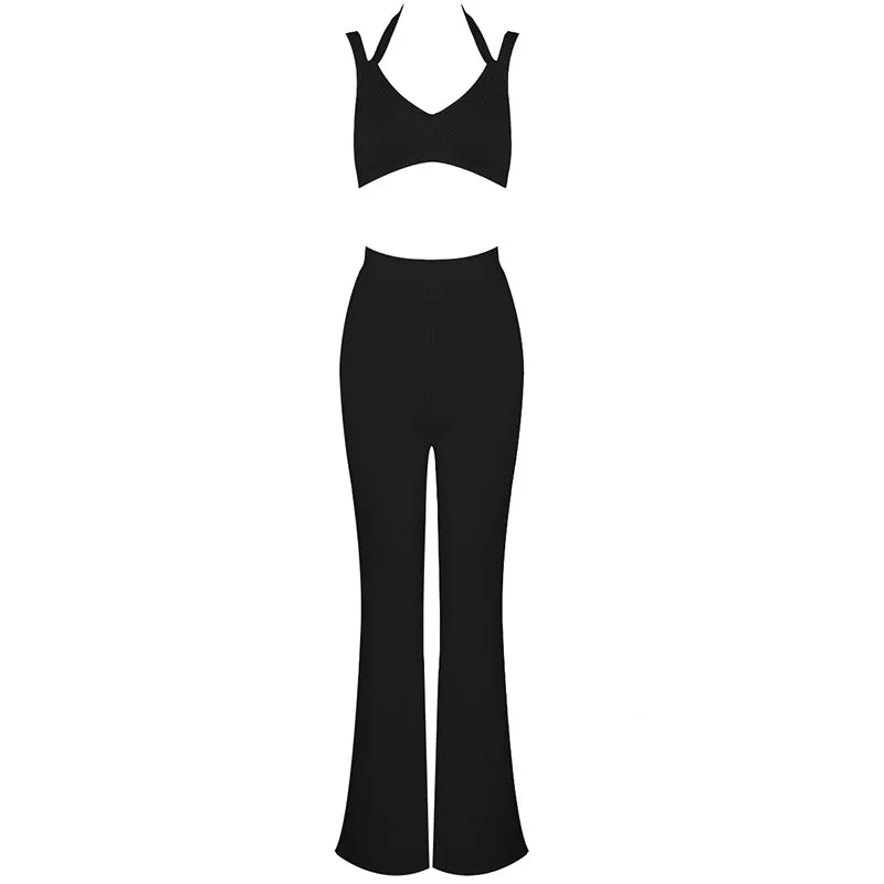 Flared Pant Bandage Yacht Suit