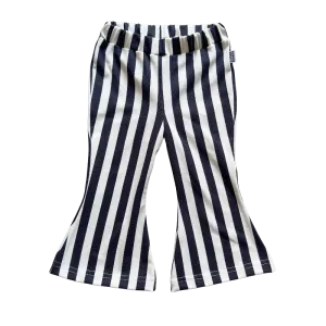 Flared Pants Vertical Black