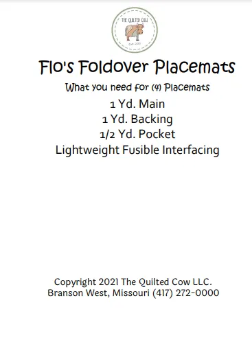 Flo's Foldover Placemat