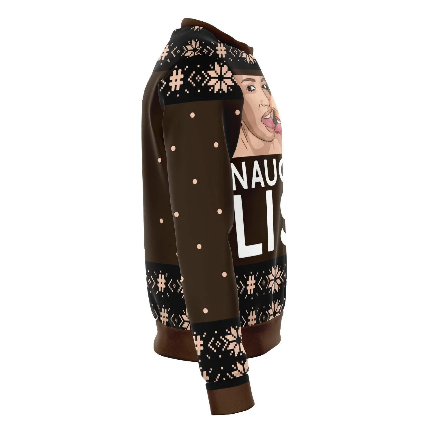 Girls Naughty List Ugly Christmas Sweater