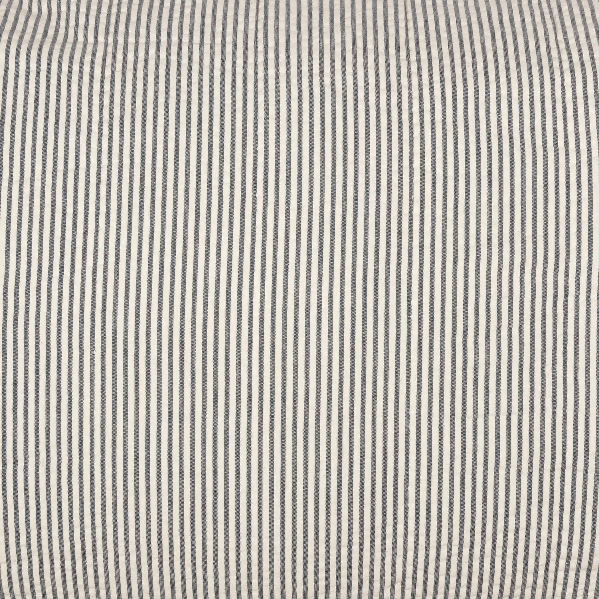 Hatteras Seersucker Blue Ticking Stripe Standard Sham 21x27