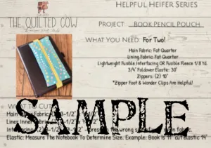 Helpful Heifer Book Pencil Pouch