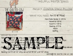 Helpful Heifer Center Stage Pillow
