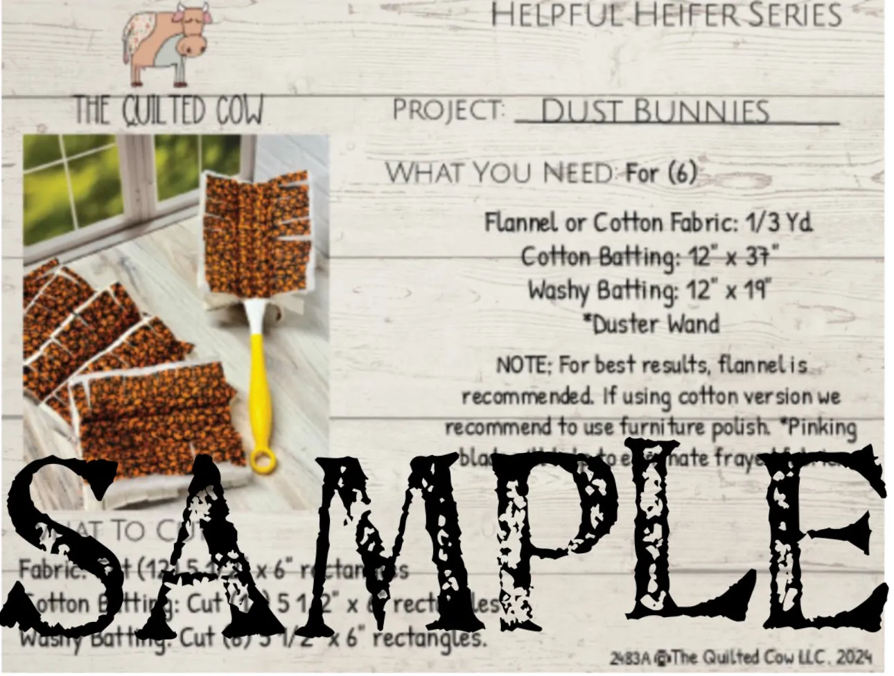 Helpful Heifer Dust Bunnies
