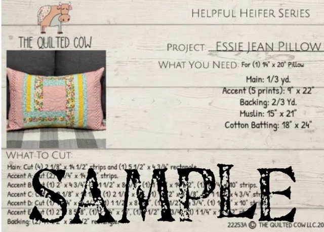 Helpful Heifer Essie Jean Pillow