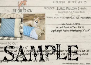 Helpful Heifer Euro Pillow Sham