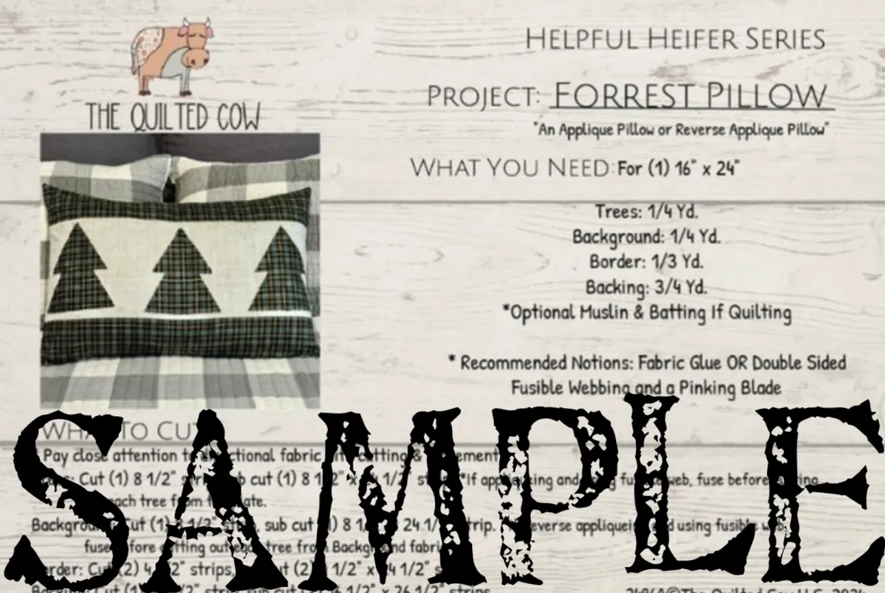 Helpful Heifer Forrest Pillow