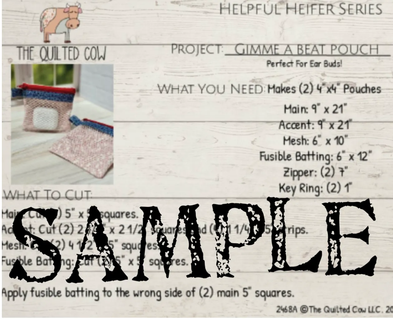 Helpful Heifer Gimme a Beat Pouch