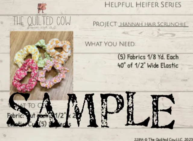 Helpful Heifer Hannah Hair Scrunchies
