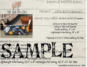 Helpful Heifer Itty Bitty Basket