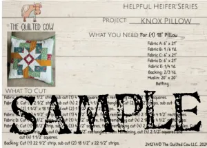 Helpful Heifer Knox Pillow