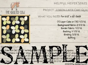 Helpful Heifer Lemon Layer Cake Quilt