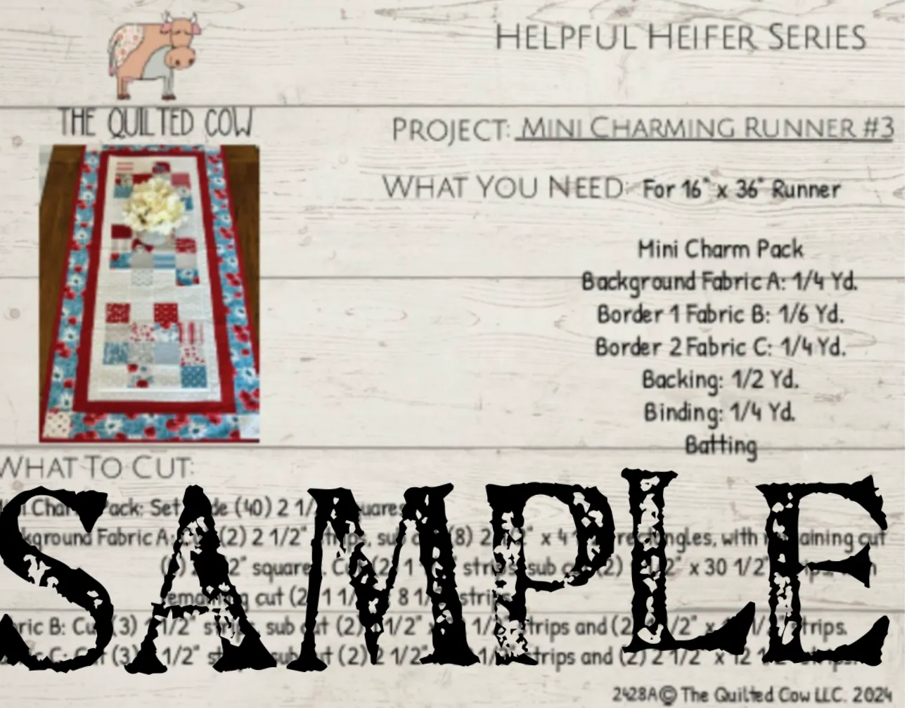 Helpful Heifer Mini Charming Runner #3