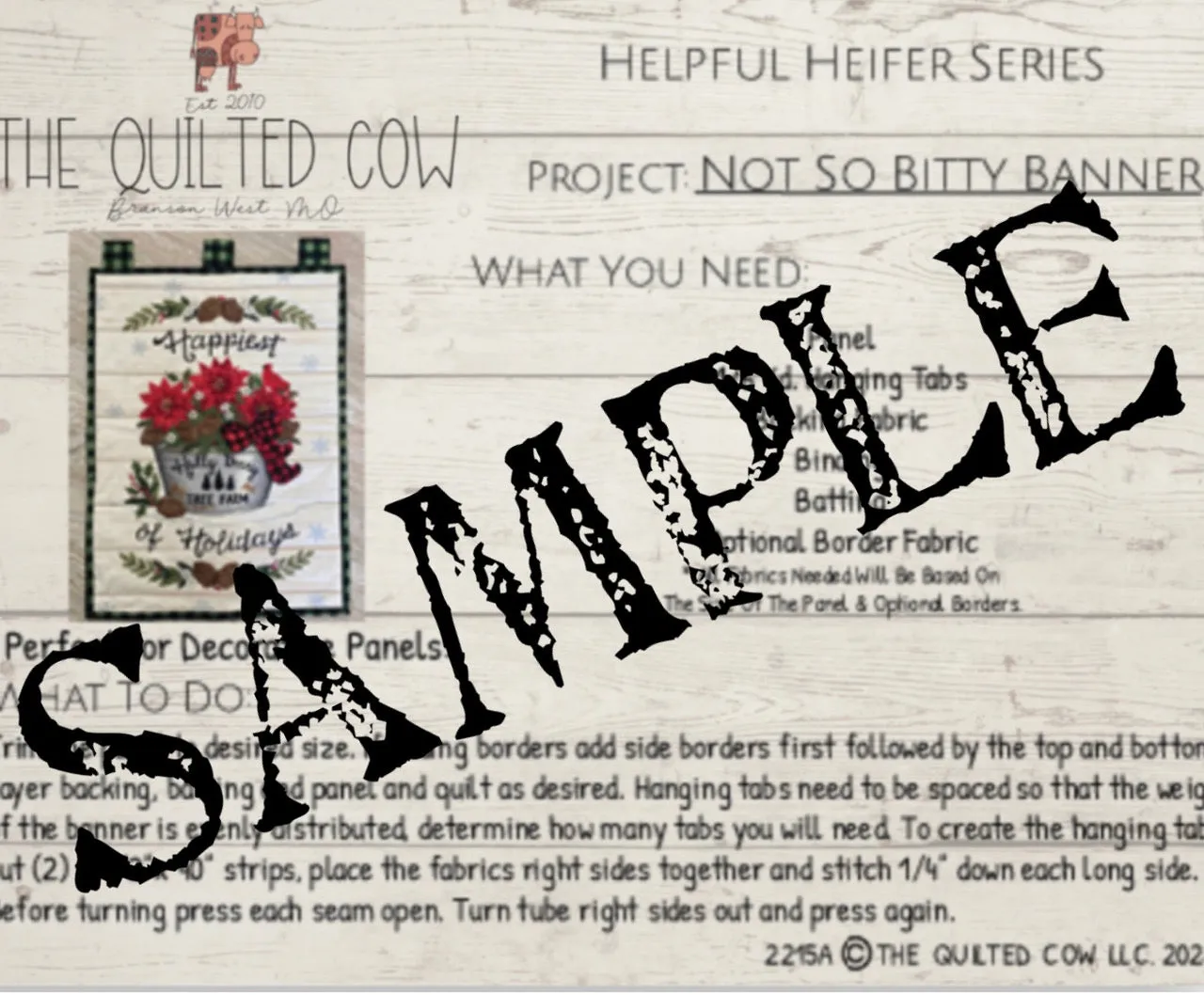 Helpful Heifer Not So Bitty Banner