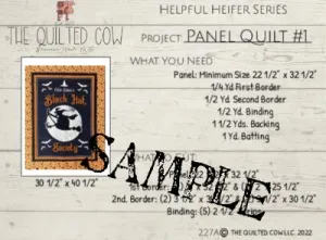 Helpful Heifer Panel Quilt #1