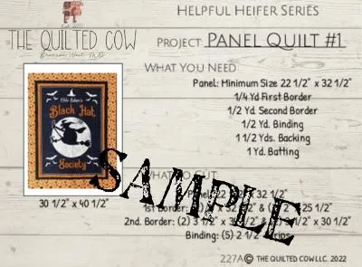 Helpful Heifer Panel Quilt #1