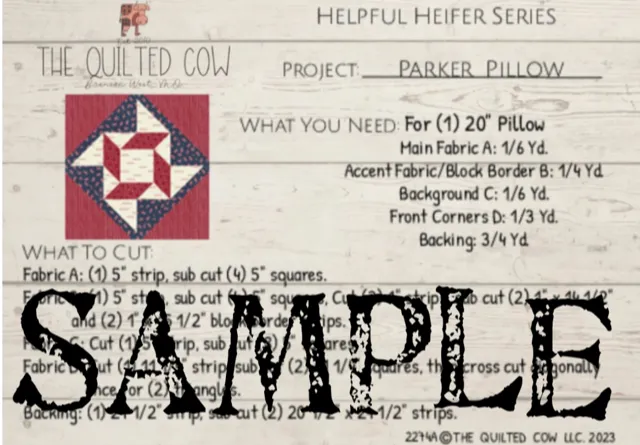 Helpful Heifer Parker Pillow