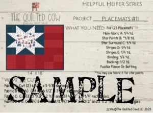 Helpful Heifer Placemat #11